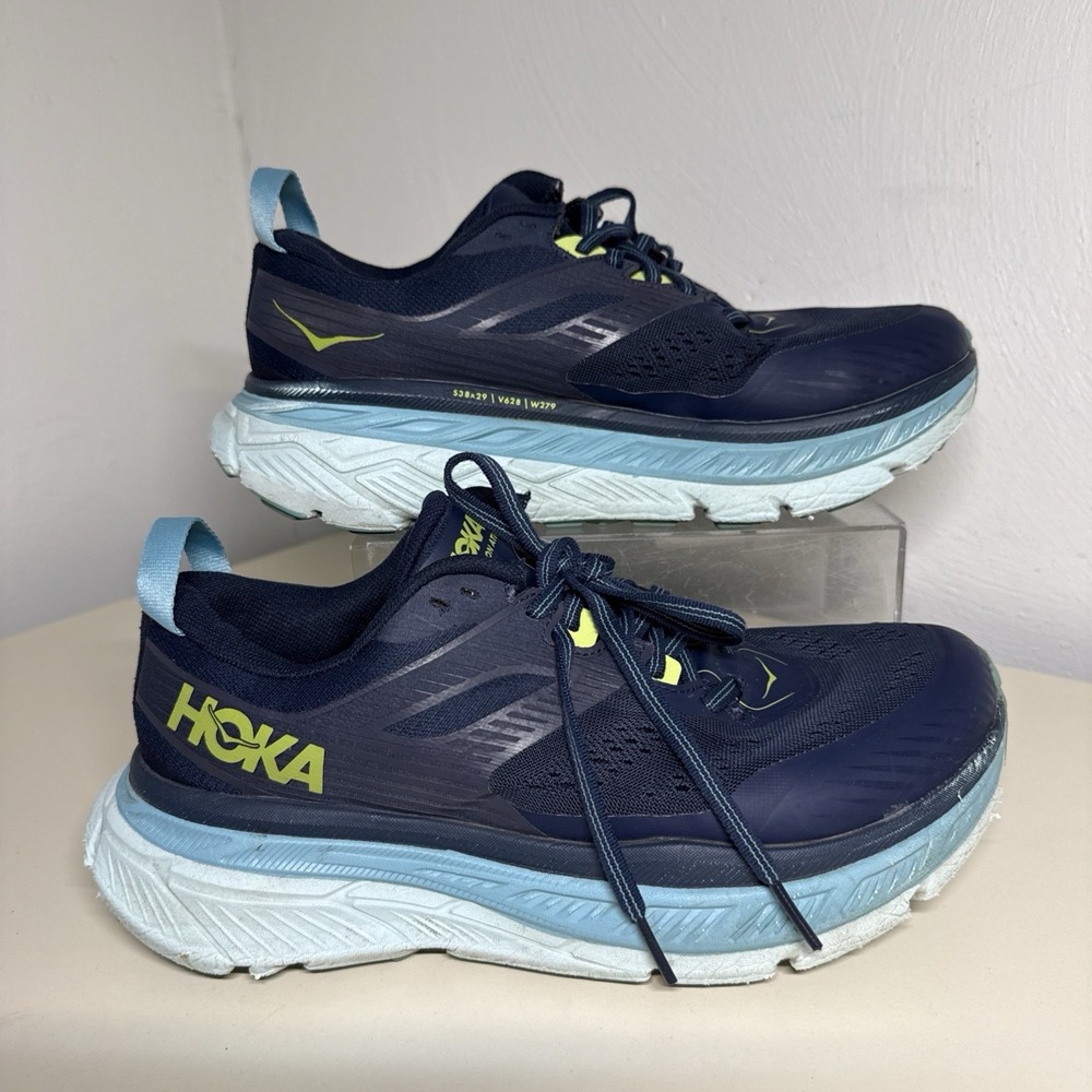 Hoka One One Stinson ATR 6 Women's 9 Trail Running Shoes Blue Aqua 1110507